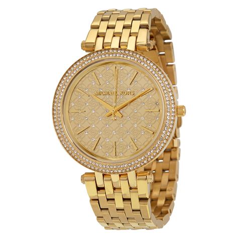 michael kors crystal gold watch|Women’s Gold.